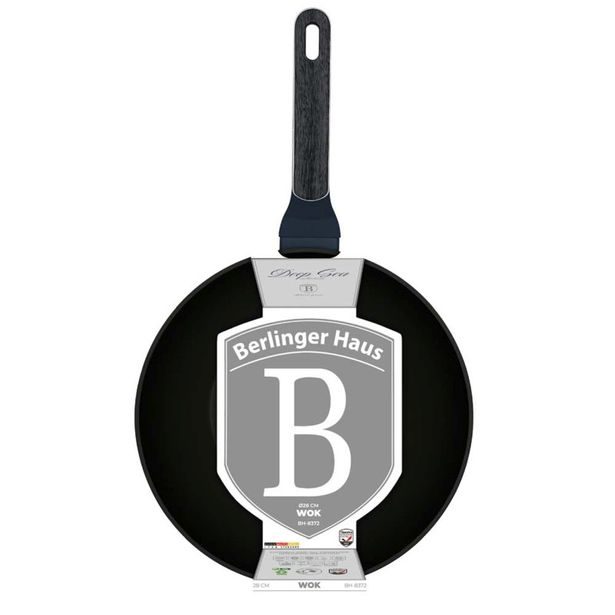 BERLINGERHAUS Pánev Wok s titanovým povrchem 28 cm Deep Sea Collection BH-8372