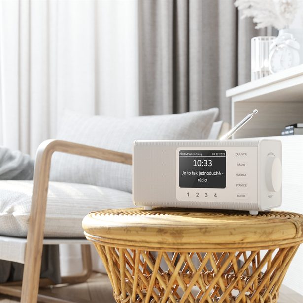 Hama digitální rádio DR1000, FM/DAB/DAB+, bílé