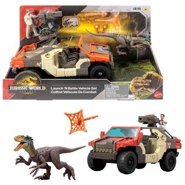 JW SUPER AUTO S ŘIDIČEM A DINOSAUREM