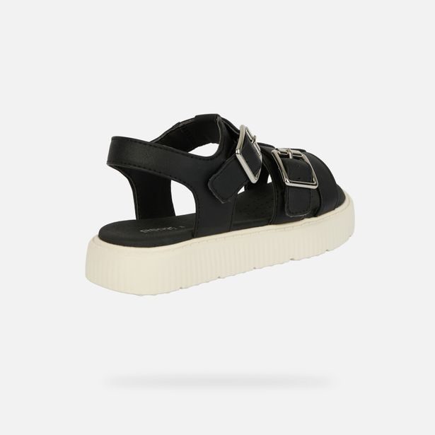 Černé dívčí sandály Geox Sandal Kodette