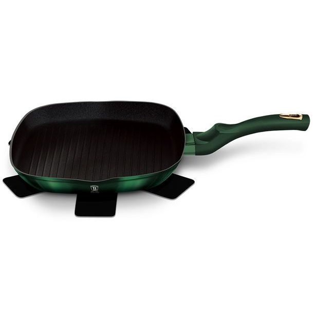 BERLINGERHAUS Pánev grilovací s titanovým povrchem 28 cm Emerald Collection BH-6050