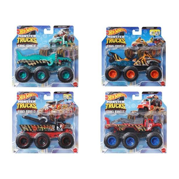 HW MONSTER TRUCKS NÁKLAĎÁČKY 1:64 ASST