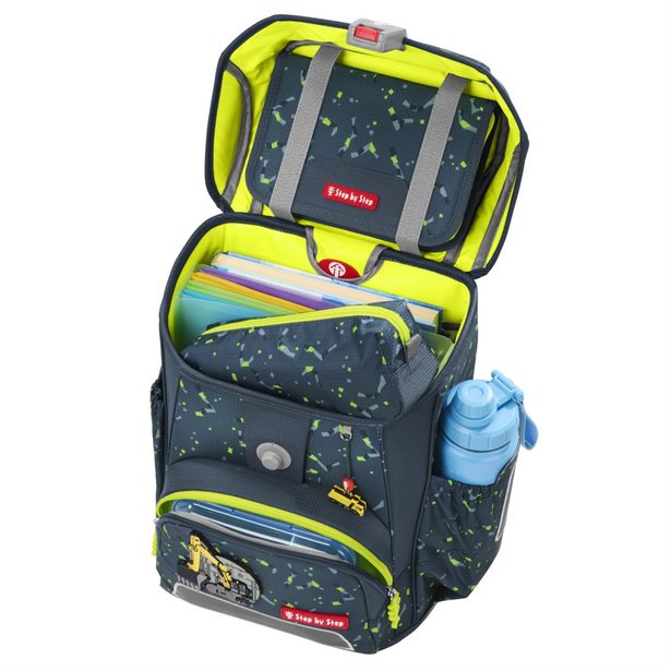 Školní aktovka Step by Step CLOUD, Bagger Rocco - 5 dílný set, AGR certifikát