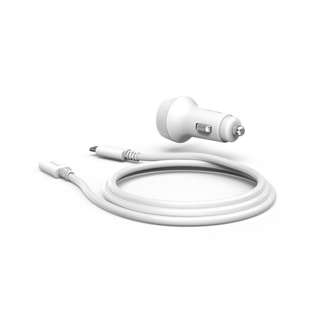 Hama set: rychlá USB nabíječka do vozidla USB-C PD 20 W + kabel USB-C Lightning 1 m