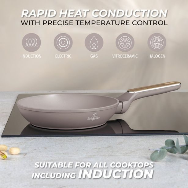 BERLINGERHAUS Sada pánví s titanovým povrchem 3 ks Taupe Nordic Collection BH-8342