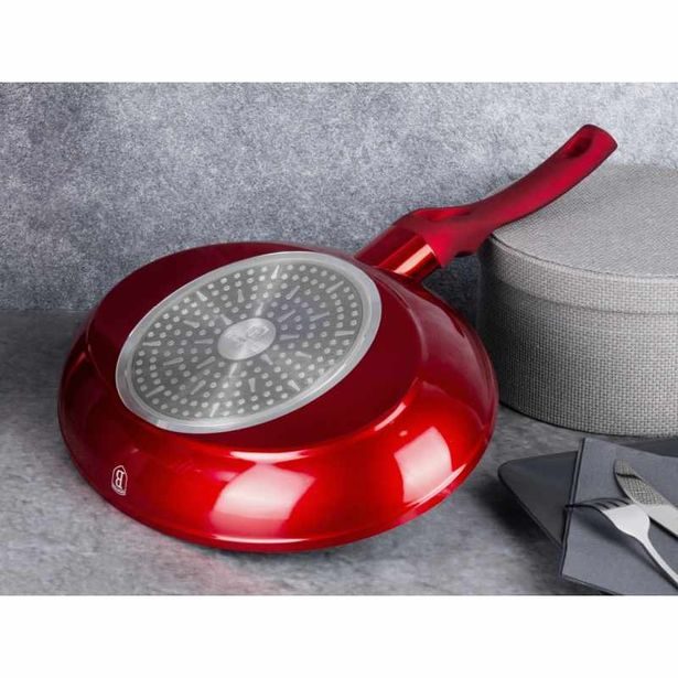 BERLINGERHAUS Pánev na ryby a steaky s mramorovým povrchem 35 cm Burgundy Metallic Line BH-7169