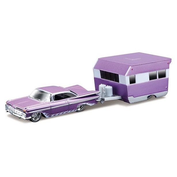 Maisto Maisto - Design Tow &amp; Go, 1959 Chevrolet Impala Alameda Trailer, 1:64
