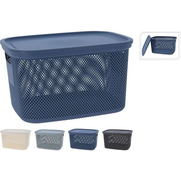 EXCELLENT HOUSEWARE Úložný koš s víkem 18 l zelená KO-027000210zele