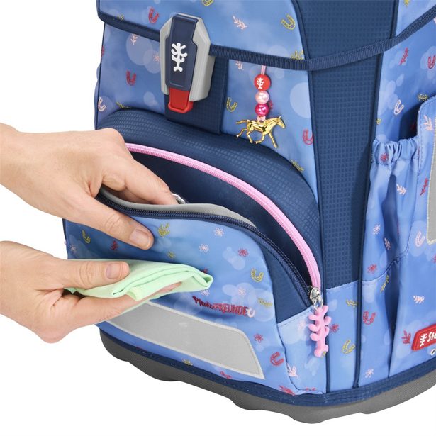 Školní aktovka CLOUD Spiegelburg, Pferdefreunde, Horse Friends- 5 dílný set, AGR certifikát