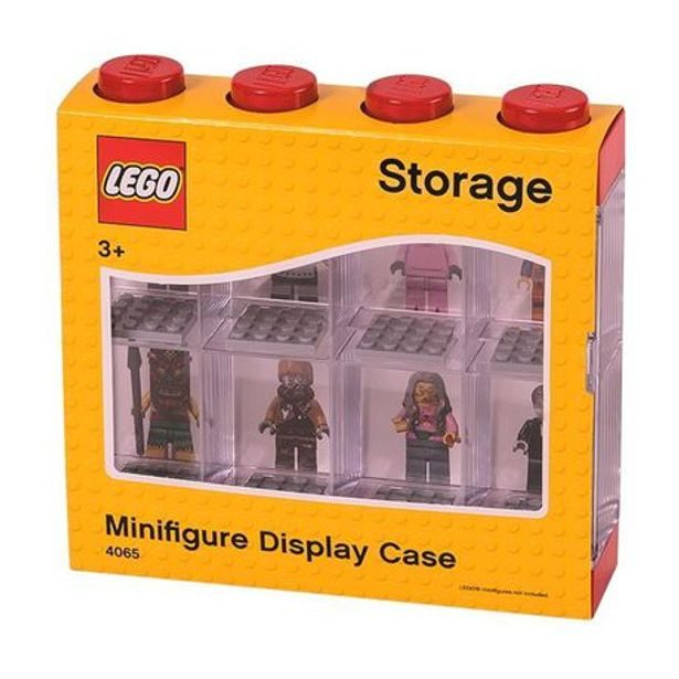 LEGO sběratelská skříňka na 8 minifigurek - červená