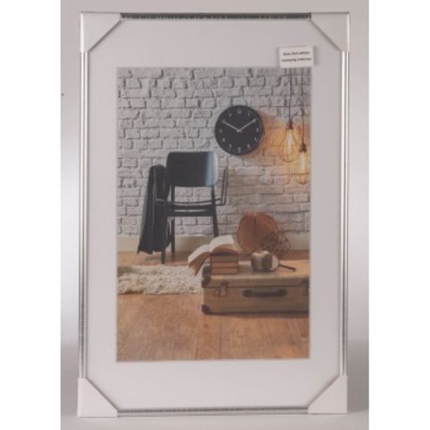 Hama rámeček plastový SEVILLA, stříbrná, 40x60 cm, průhledný plast