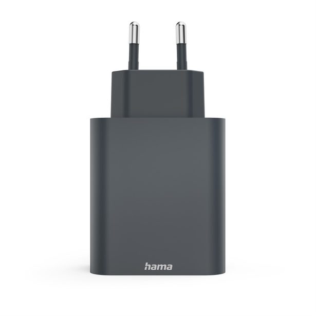 Hama rychlá USB nabíječka 2x USB-C + USB-A, PD/QC, 65 W, Ecosential