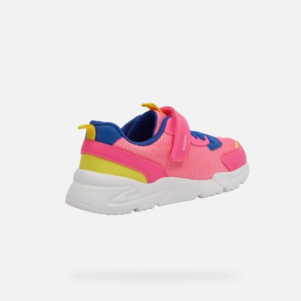 Růžové dívčí tenisky Geox Loftus