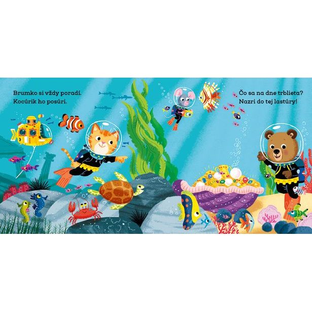 BRUMKO ROZUMKO MORSKÝM VÝSKUMNÍKOM – Obrázky s pohyblivými prvkami