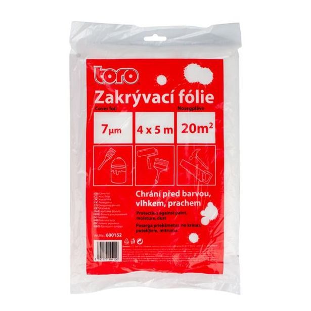 TORO FÓLIE KRYCÍ PRO OCHRANU PROTI PRACH HDPE 7MY 4X5M_hamashop