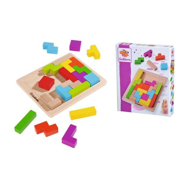 Dřevěná hra skládání tvarů