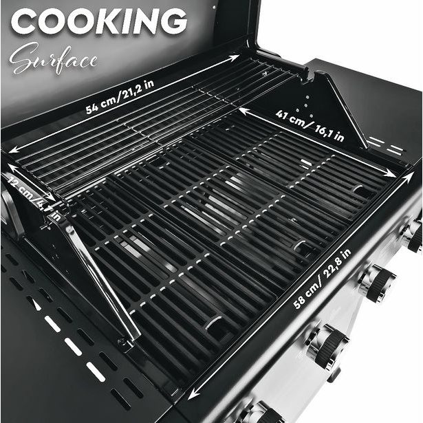 BERLINGERHAUS Plynový gril Outdoor 4 hořáky BH-8605
