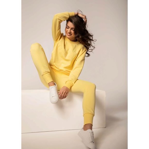 Tepláková souprava MÁMA A DCERA žlutá