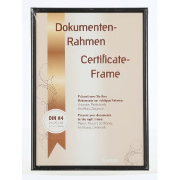 Hama rámeček dřevěný PHOENIX, černý, 21x29,7 cm