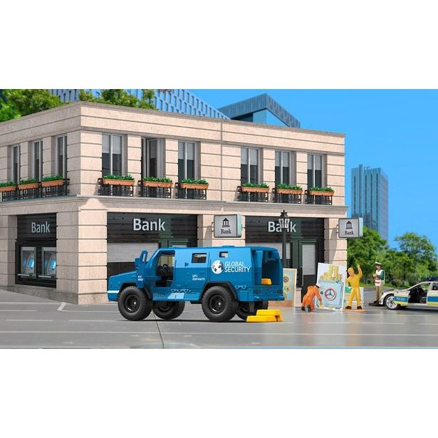 SIKU SIKU Super - bezpečnostní auto pro přepravu peněz a cenností s nálepkami, 1:50