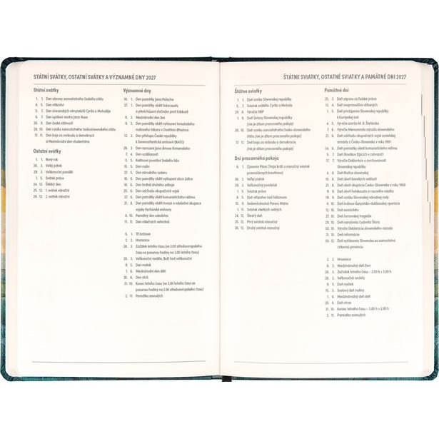 NOTIQUE 18měsíční diář Petito – Spící liška 2026/2027, 11 x 16 cm