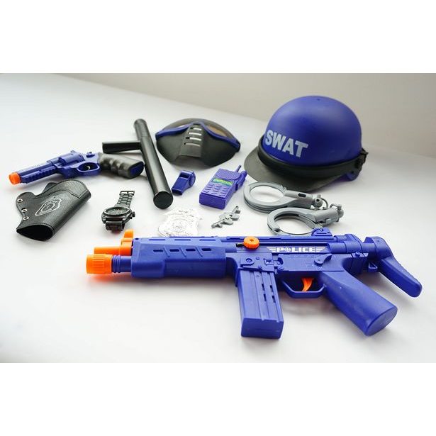Policejní sada s helmou