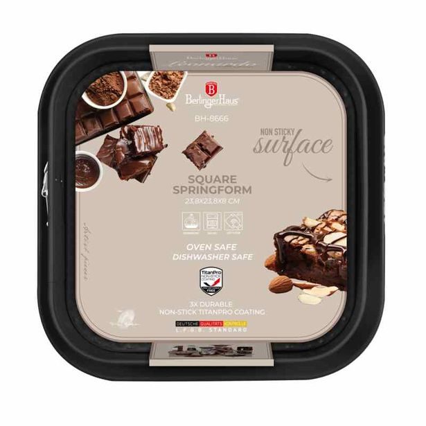 BERLINGERHAUS Forma na dort s titanovým povrchem 28x28 cm Leonardo Collection BH-8666