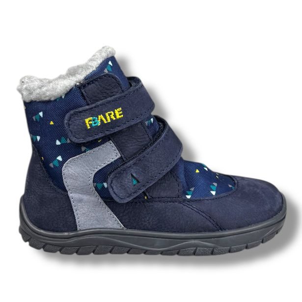 FARE BARE dětské zimní nepromokavé boty - modro-šedé