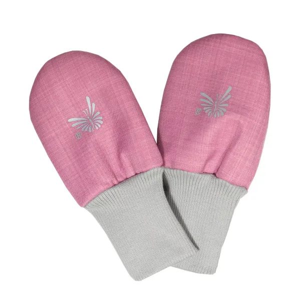 ESITO Zimní bezpalcové rukavice softshell s beránkem Antique pink - antique pink