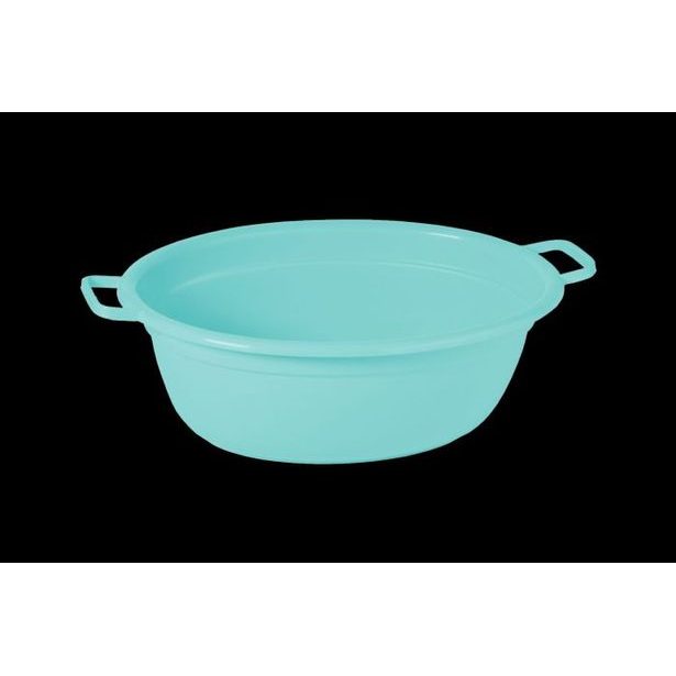 škopek 25l ovál, voda modrá, 55x43x21cm,plast