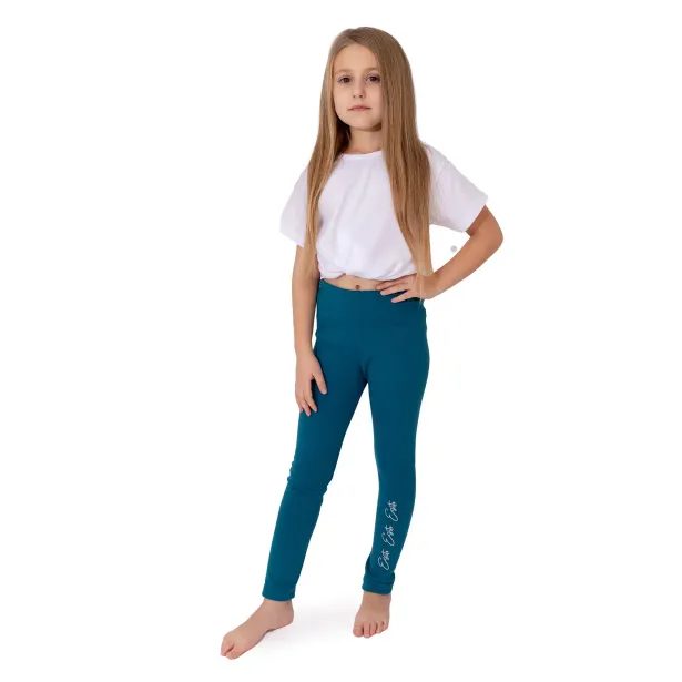 ESITO Dětské zateplené legíny Warmkeeper Petrol - petrolejová