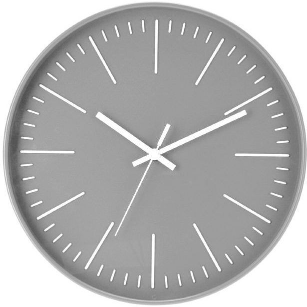 SEGNALE Nástěnné hodiny 30 cm šedé KO-837362100