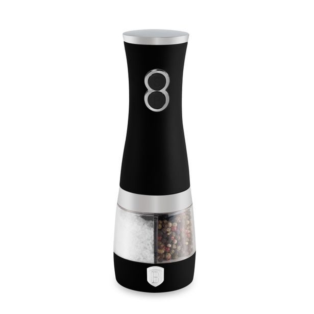BERLINGERHAUS Elektrický mlýnek na pepř a sůl 2 v 1 Black Collection BH-9647