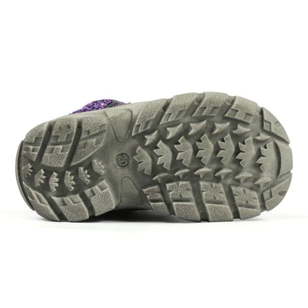 Dětské šněrovací zimní boty s membránou Richter - oceano/violet/magent