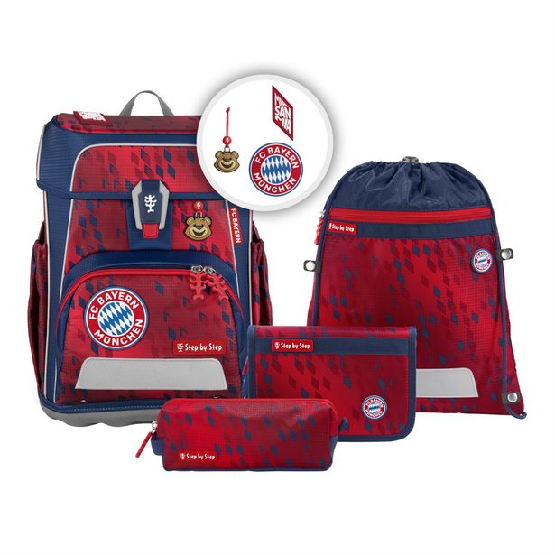 Školní aktovka CLOUD FC Bayern, Mia san Mia - 5 dílný set, AGR certifikát