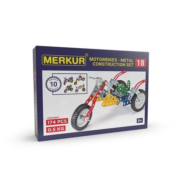 Merkur 018 Motocykly, 182 dílů, 10 modelů