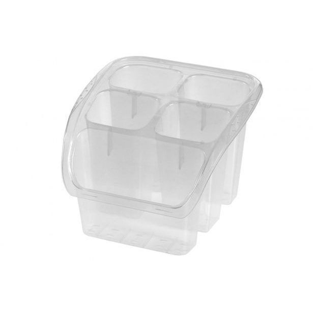 Keeeper Odkapávač na příbory - 15 x 16 x 11,5 cm -TRANSPARENT_hamashop