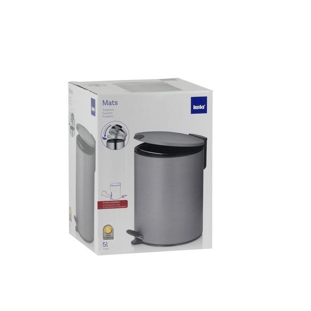 KELA Kosmetický koš 5 l MATS šedá KL-23700