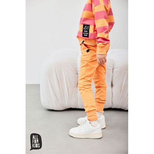 Dívčí mikina pruhovaná AFK - pomerančová