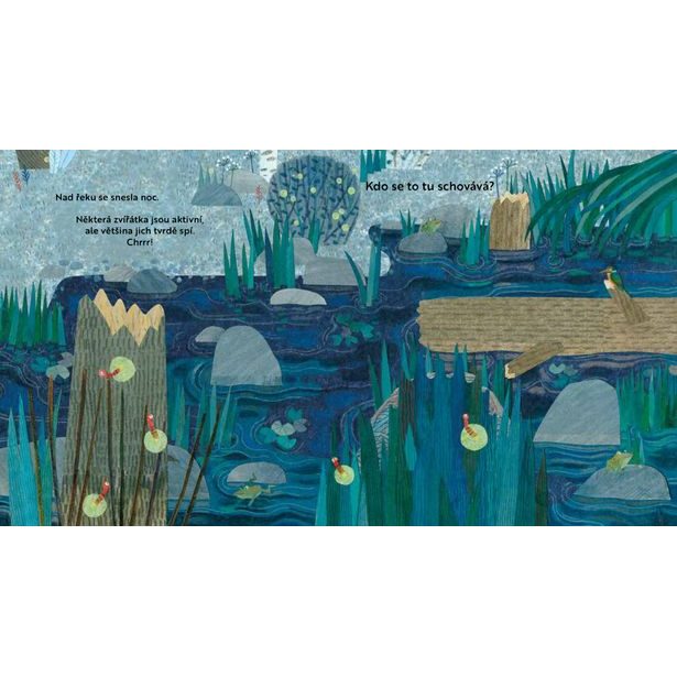 Kdo se to tu schovává? U ŘEKY – Knížka s odklápěcími okénky Baagl