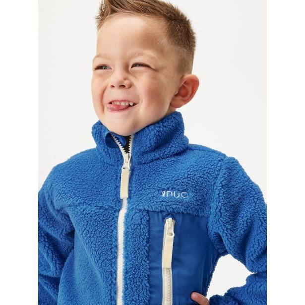 Dětská fleecová bunda Teddy, Sytě modrá