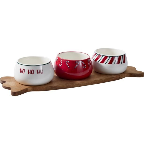 EXCELLENT HOUSEWARE Servírovací sada 4 ks s vánočním motivem KO-210001850