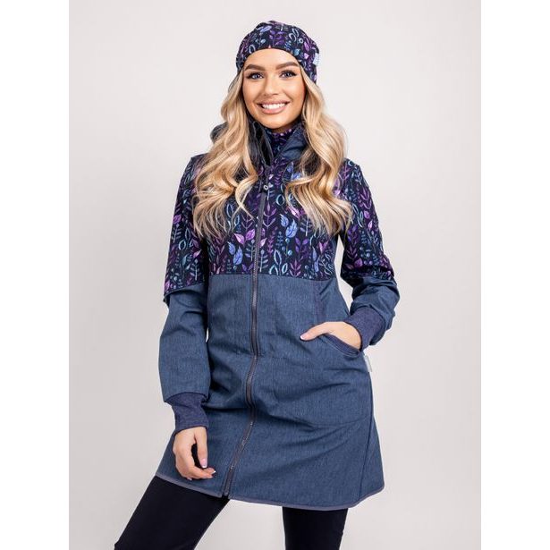 Unuo, Dámský nákrčník z fleecu, Lístečky