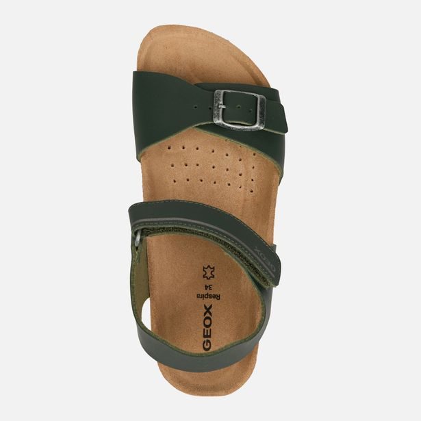 Khaki chlapecké sandály Geox Ghita