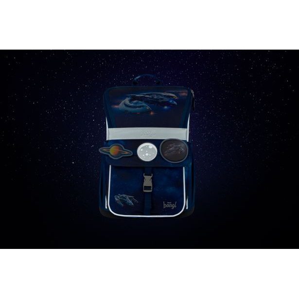 BAAGL SET 5 Zippy Vesmírná Loď: aktovka, penál, sáček, zástěra, peněženka
