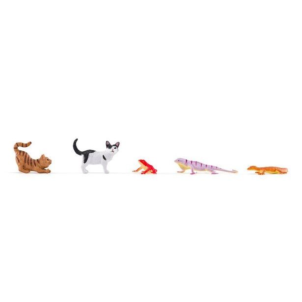 FAUNICA Zvířátka Mazlíčci - sada figurek v MEGA tubě