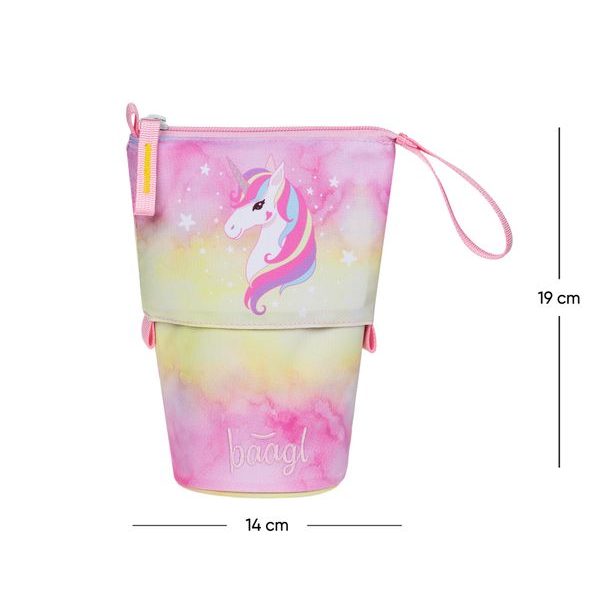BAAGL Školní penál Pastelkovník Rainbow Unicorn GRS