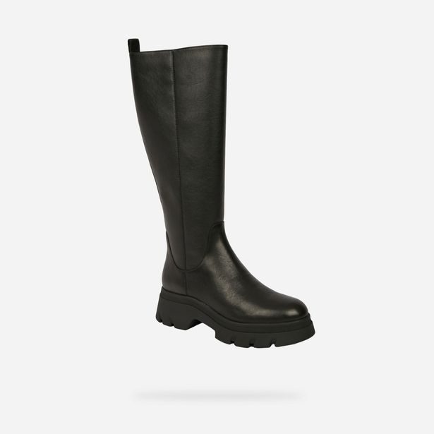Černé dámské kozačky Geox Pluette