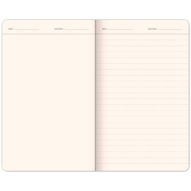 Cestovatelský notes, linkovaný, 13 × 21 cm Baagl