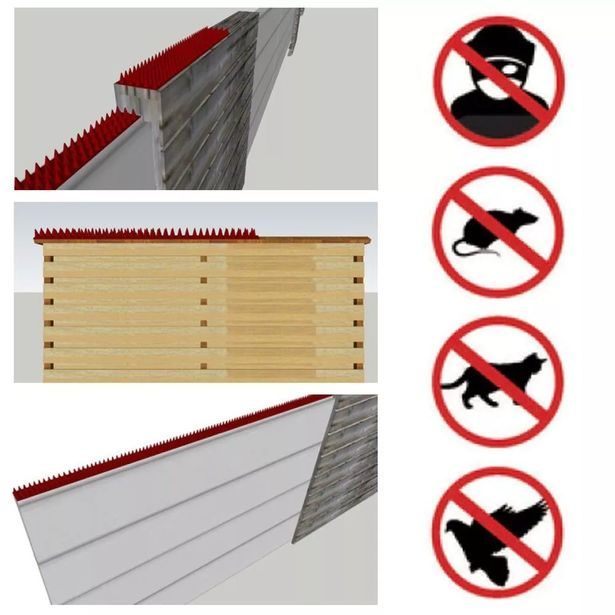 ALPINA Ochrané hroty proti ptákům 10 ks á 50 cm ED-230409